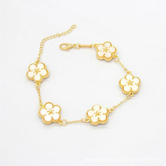 18k Gold Plating Flower Bracelets